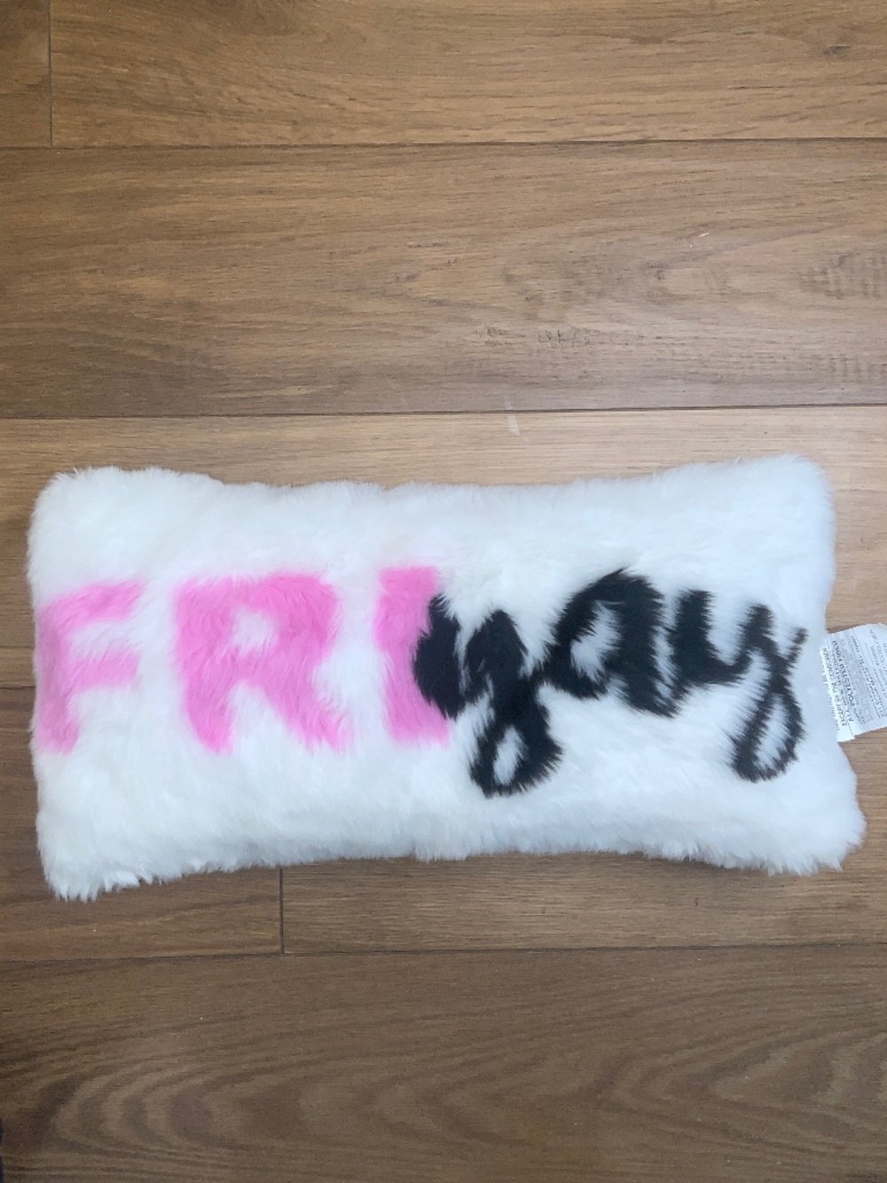IScream FRIYAY Faux Fur Decorative Pillow
